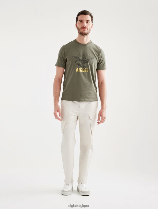 Aigle vêtements t-shirt imprimé à col rond taillis Hommes HV42L262