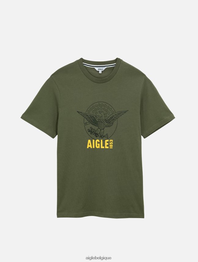 Aigle vêtements t-shirt imprimé à col rond taillis Hommes HV42L262
