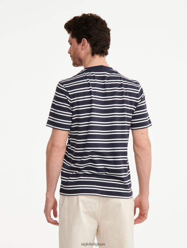 Aigle vêtements t-shirt rayé à col rond empire st Hommes HV42L2132