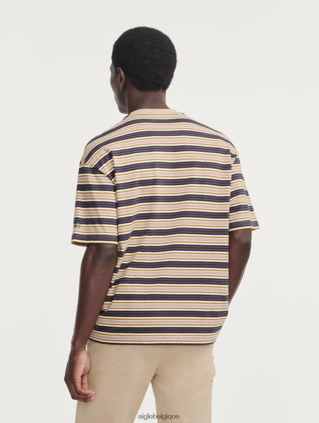Aigle vêtements t-shirt rayé à col rond empire st Hommes HV42L24