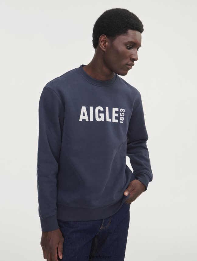 Aigle vêtements sweat-shirt ras du cou imprimé brossé Empire Hommes HV42L226