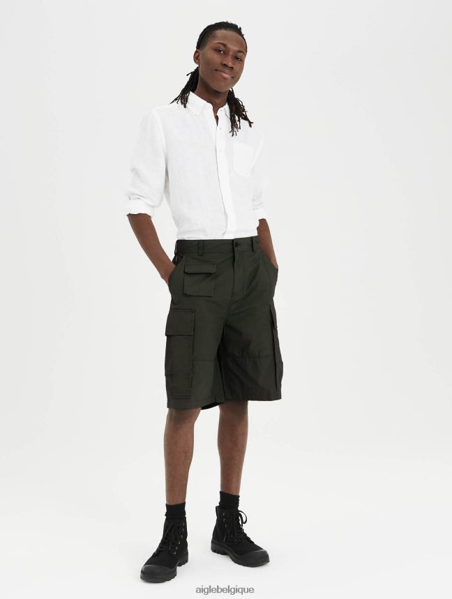 Aigle vêtements short cargo en coton biologique avocat Hommes HV42L2155