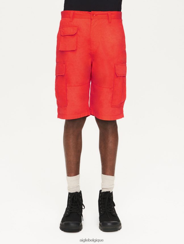 Aigle vêtements short cargo en coton biologique poivron Hommes HV42L2110
