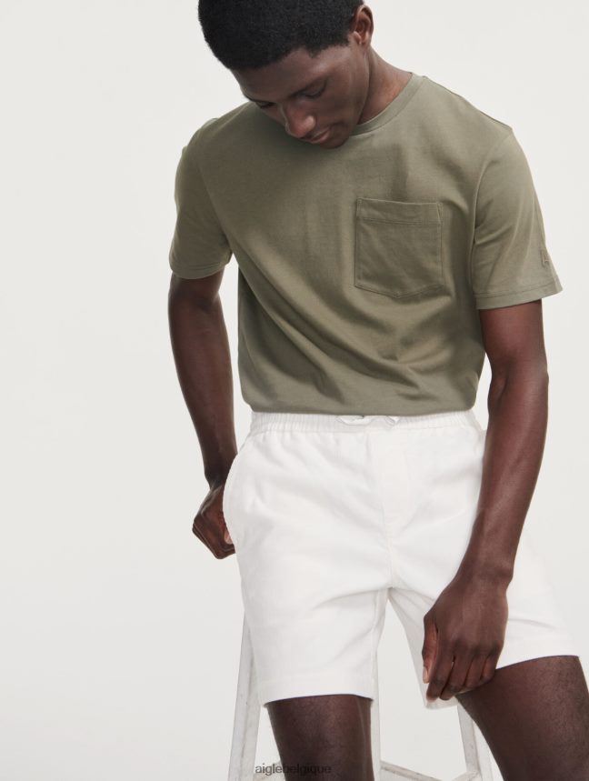 Aigle vêtements short en velours côtelé lait Hommes HV42L211