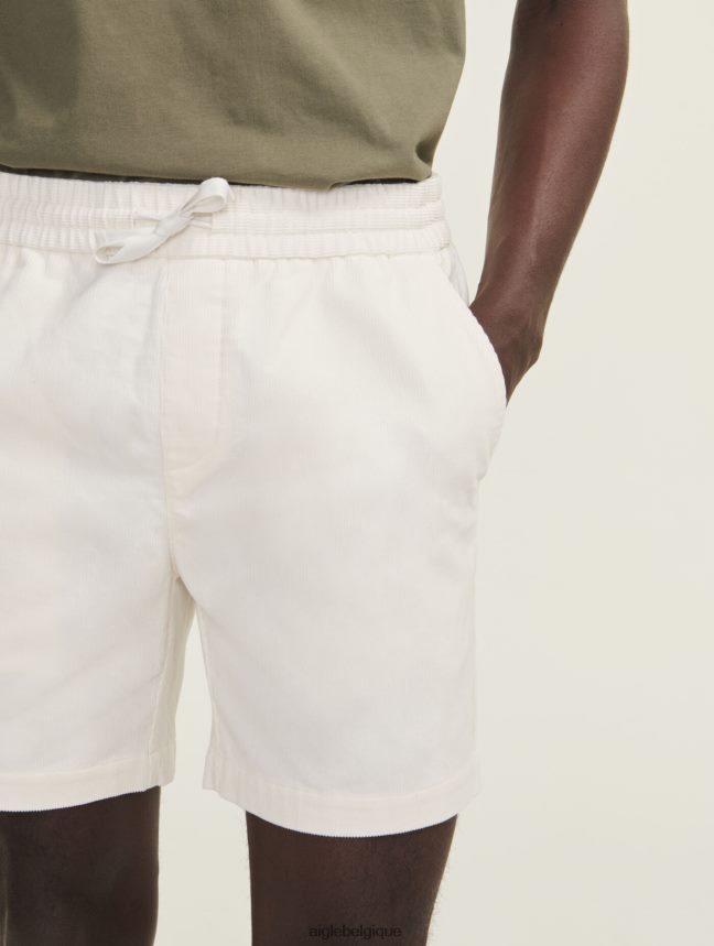 Aigle vêtements short en velours côtelé lait Hommes HV42L211